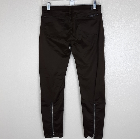 7 For All Mankind Wren Zipper Crop Pants Size 25 - Picture 6 of 14